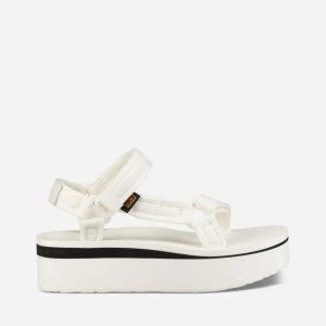 Teva Universal Mesh Print - Dámske Sandale Na Platforme - Biele